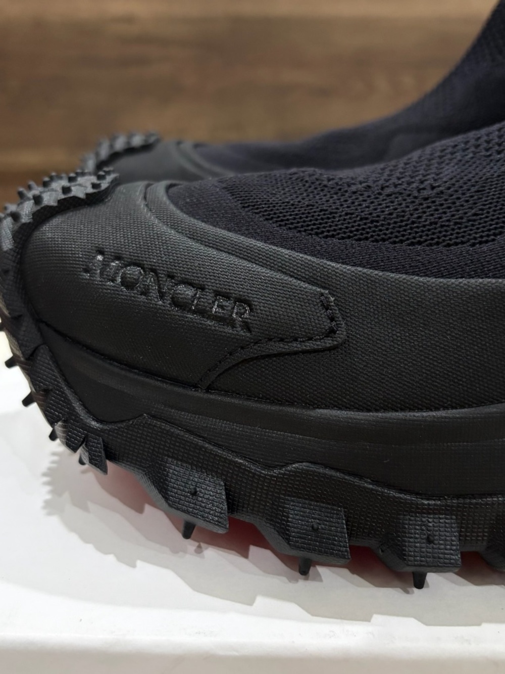 Moncler Trailgrip Knit Sock High Top Sneaker - Black 43eu - Picture 8 of 14
